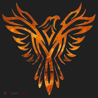 Fire Phoenix Mythical Bird Rising Born Again 12oz Stainless Steel Coffee Mug