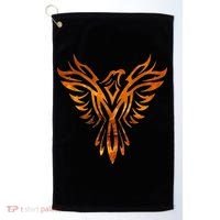 Fire Phoenix Mythical Bird Rising Born Again Golf Towel thumb 0