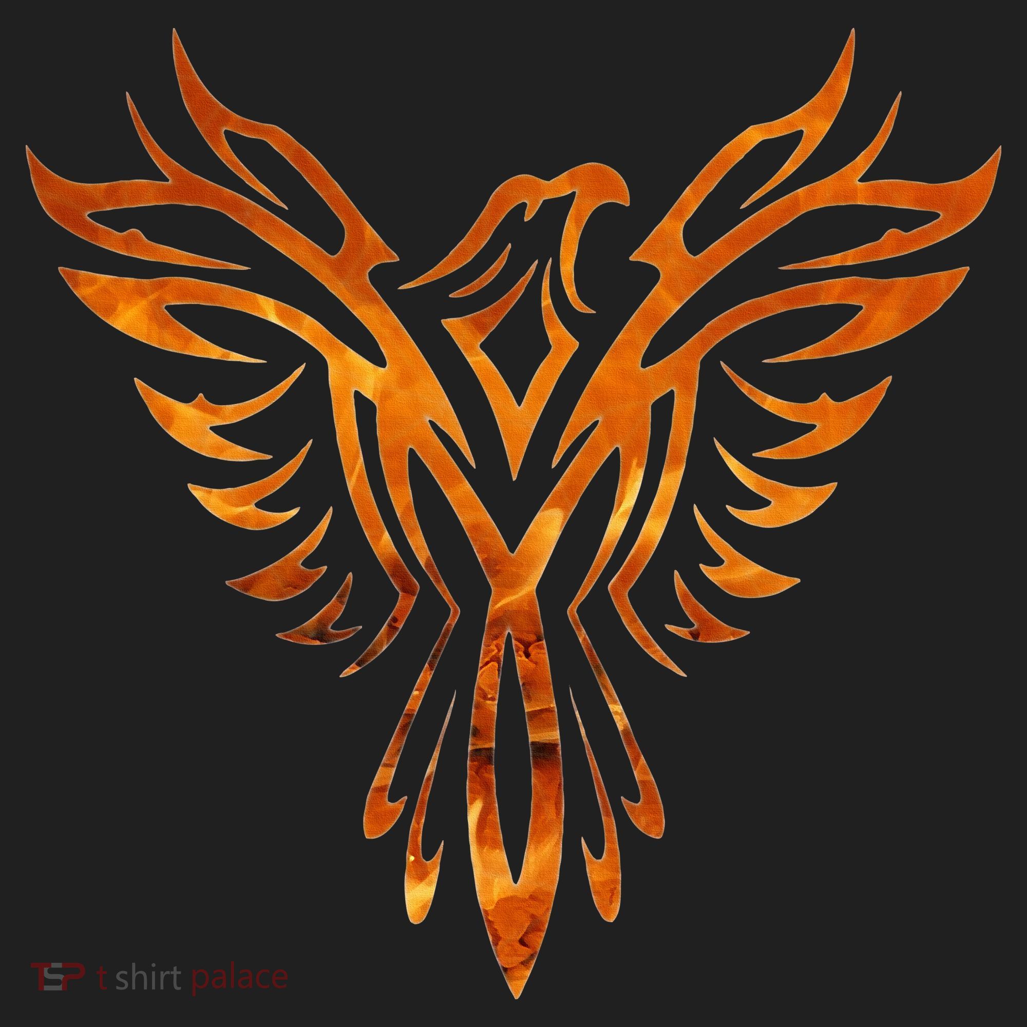 Fire Phoenix Mythical Bird Rising Born Again Golf Towel