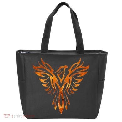 Fire Phoenix Mythical Bird Rising Born Again Tote Bag