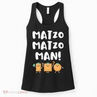 Funny Passover Matzo Matzo Man Jewish Seder Family Women's Tank Top thumb 0