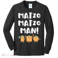 Funny Passover Matzo Matzo Man Jewish Seder Family Kids Long Sleeve Shirt thumb 0