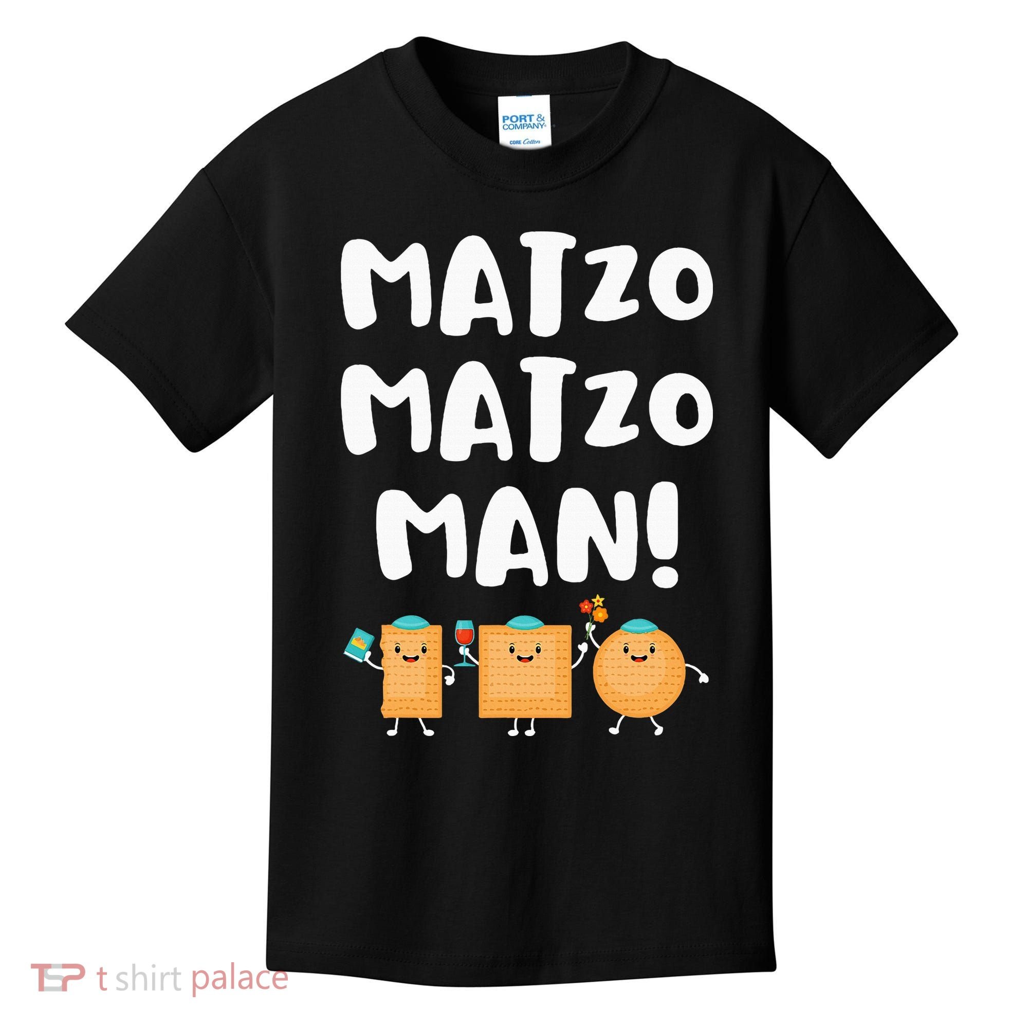 Funny Passover Matzo Matzo Man Jewish Seder Family Kids T-Shirt