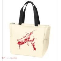 Funny Praying Mantis Retro Love Hurts Graphic Tote Bag thumb 3