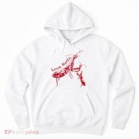 Funny Praying Mantis Retro Love Hurts Graphic Hoodie thumb 0