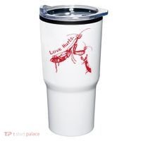 Funny Praying Mantis Retro Love Hurts Graphic Tumbler thumb 0