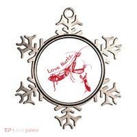 Funny Praying Mantis Retro Love Hurts Graphic Ornament thumb 0