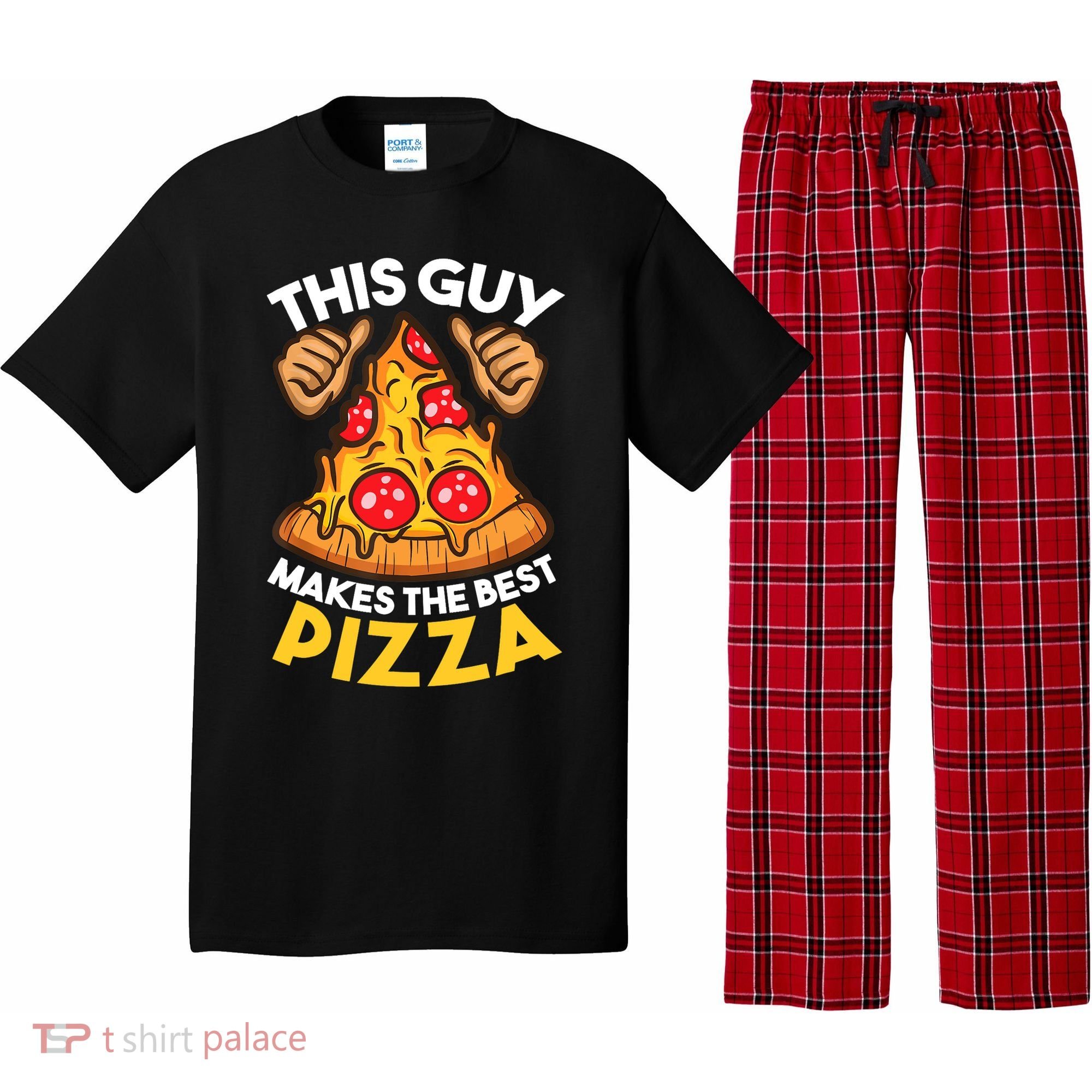 Funny Pizza Maker Gift For Men Women Cool Guy Best Pizza Gift Pajama Set