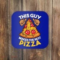 Funny Pizza Maker Gift For Men Women Cool Guy Best Pizza Gift Coaster thumb 0