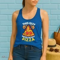 Funny Pizza Maker Gift For Men Women Cool Guy Best Pizza Gift Women's Tank Top thumb 2