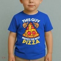 Funny Pizza Maker Gift For Men Women Cool Guy Best Pizza Gift Toddler T-Shirt thumb 2