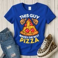Funny Pizza Maker Gift For Men Women Cool Guy Best Pizza Gift Women's T-Shirt thumb 3