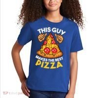 Funny Pizza Maker Gift For Men Women Cool Guy Best Pizza Gift Kids T-Shirt thumb 2