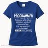 Funny Programmer Meaning Computer Coder Wizard Magician Gift Women's T-Shirt