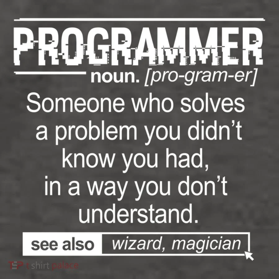 Funny Programmer Meaning Computer Coder Wizard Magician Gift Vector Backpack