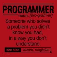 Funny Programmer Meaning Computer Coder Wizard Magician Gift Christmas Stocking thumb 1