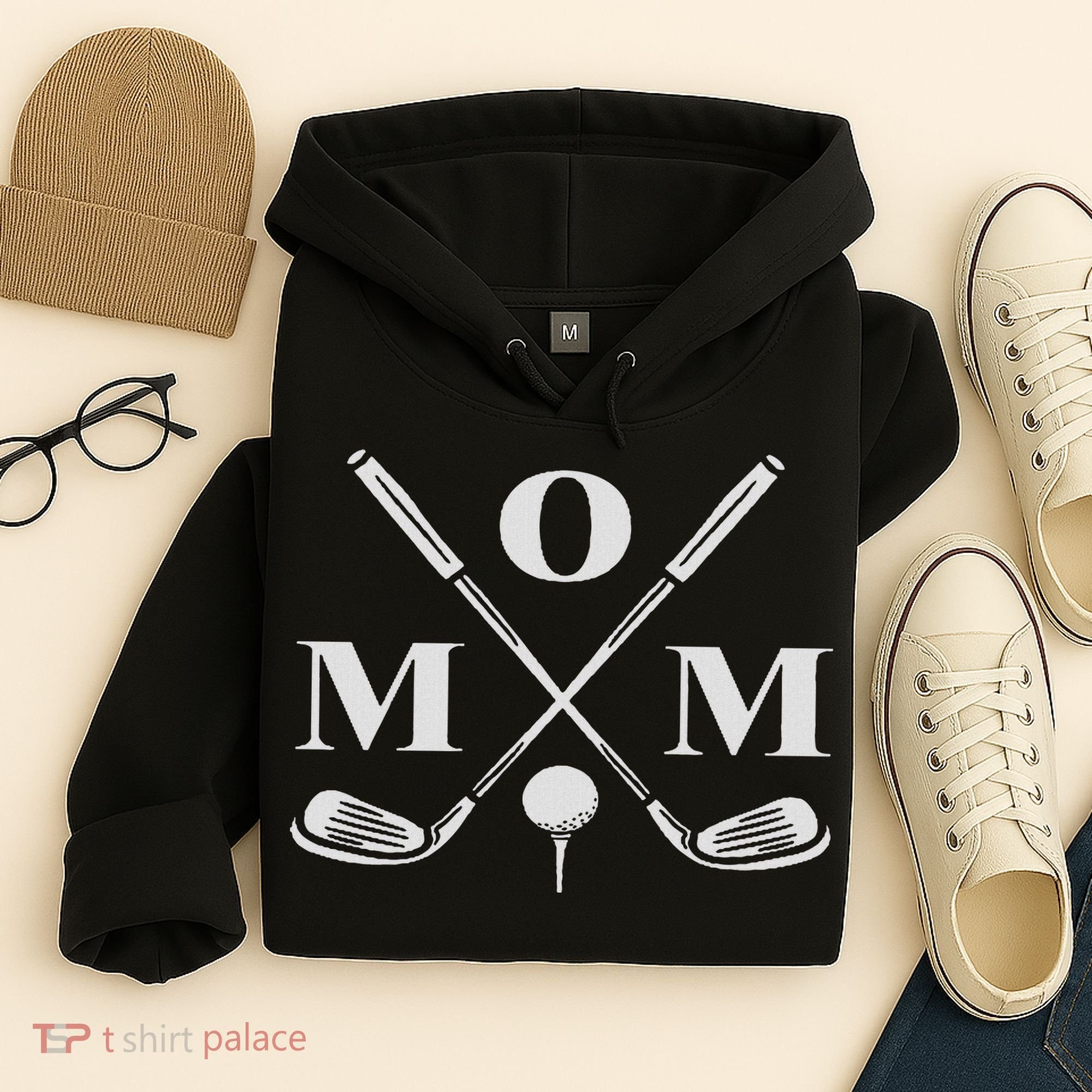 Funny Par Mom Golf Matching Golfing Quote Party Pocket Hoodie
