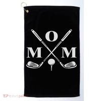 Funny Par Mom Golf Matching Golfing Quote Party Pocket Golf Towel thumb 0