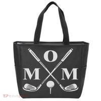 Funny Par Mom Golf Matching Golfing Quote Party Pocket Tote Bag thumb 0