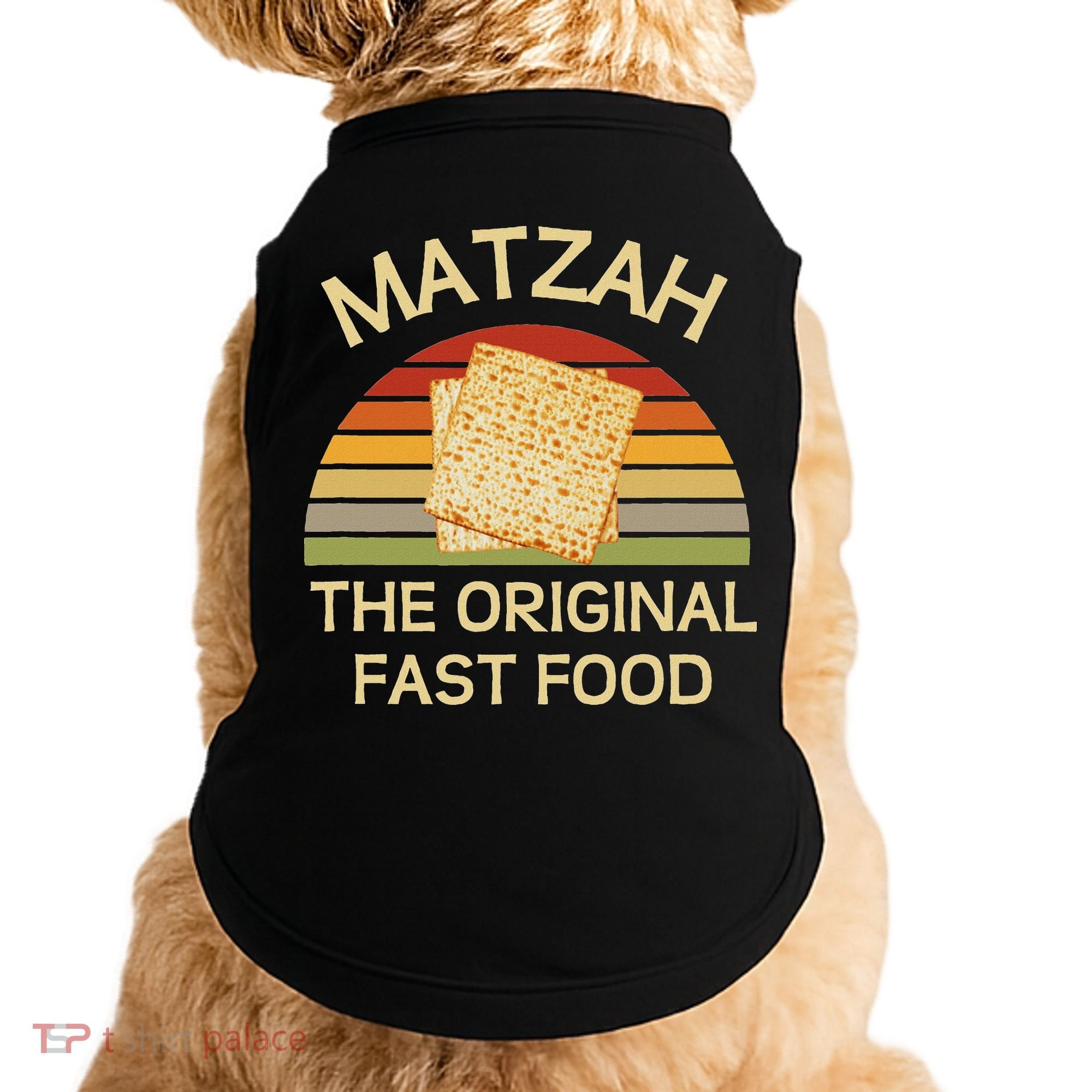 Funny Passover Matzah The Original Fast Food Seder Matzo Doggie Tank