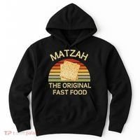 Funny Passover Matzah The Original Fast Food Seder Matzo Hoodie thumb 0