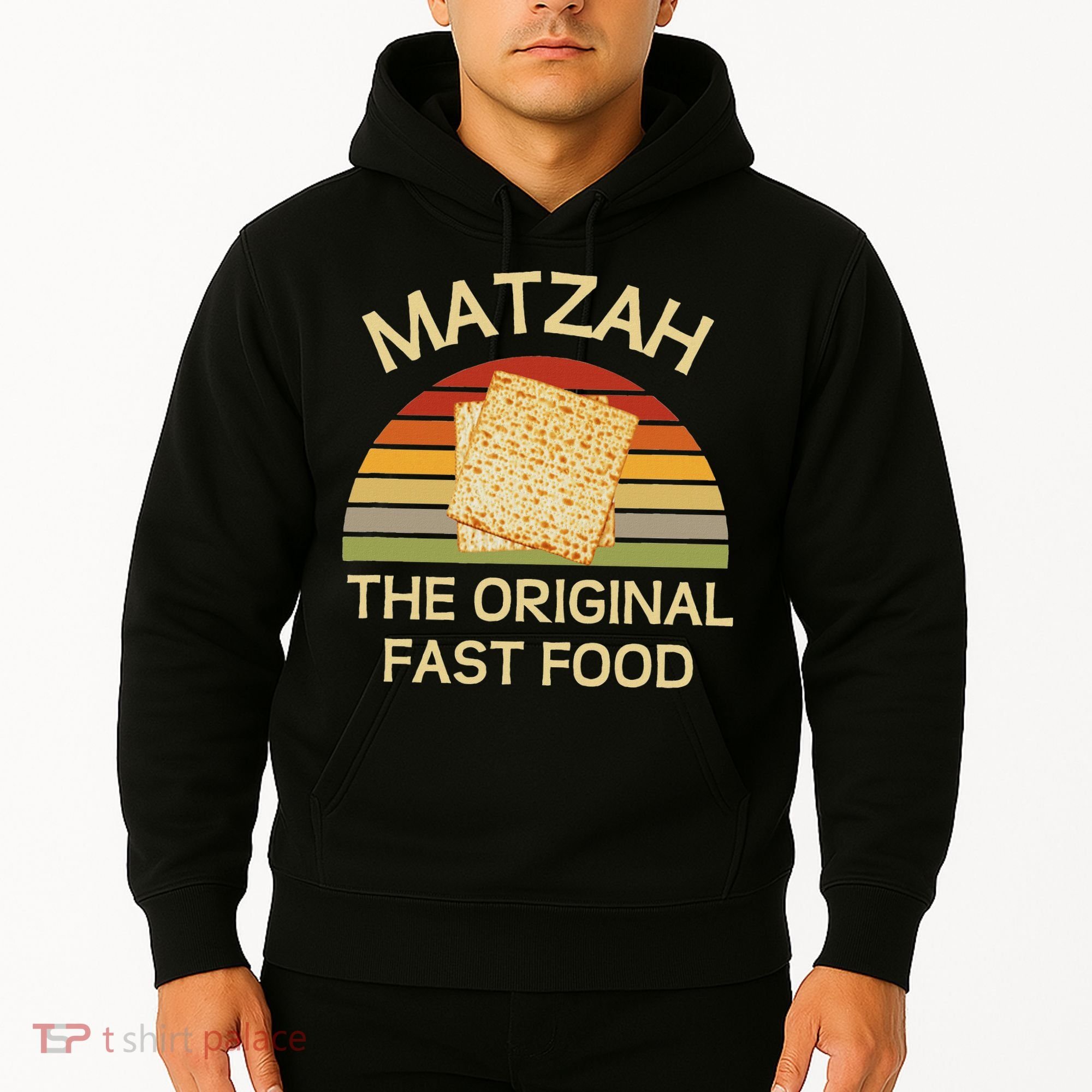 Funny Passover Matzah The Original Fast Food Seder Matzo Hoodie
