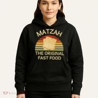 Funny Passover Matzah The Original Fast Food Seder Matzo Hoodie thumb 5