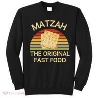 Funny Passover Matzah The Original Fast Food Seder Matzo Sweatshirt thumb 0