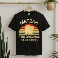Funny Passover Matzah The Original Fast Food Seder Matzo T-Shirt thumb 2