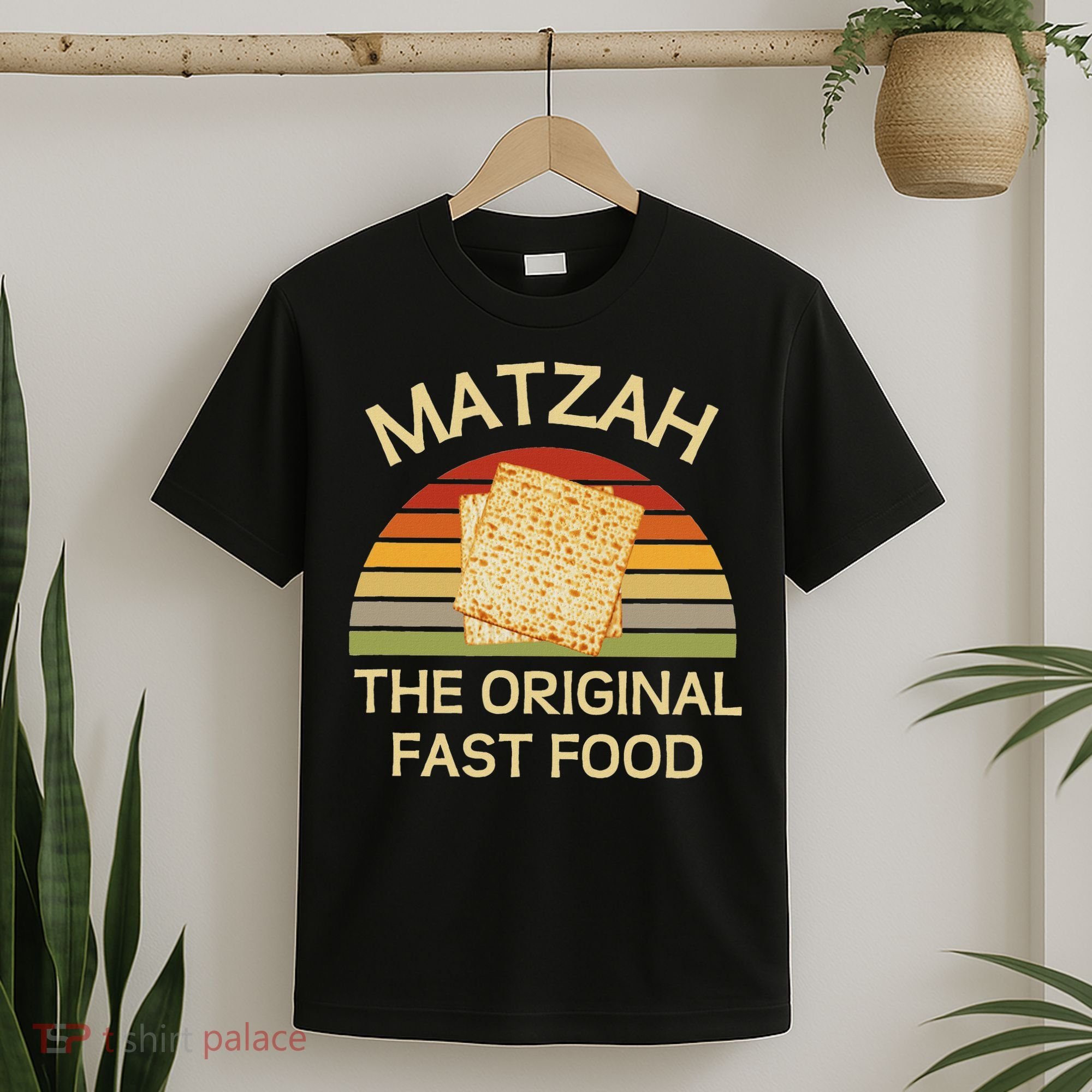 Funny Passover Matzah The Original Fast Food Seder Matzo T-Shirt