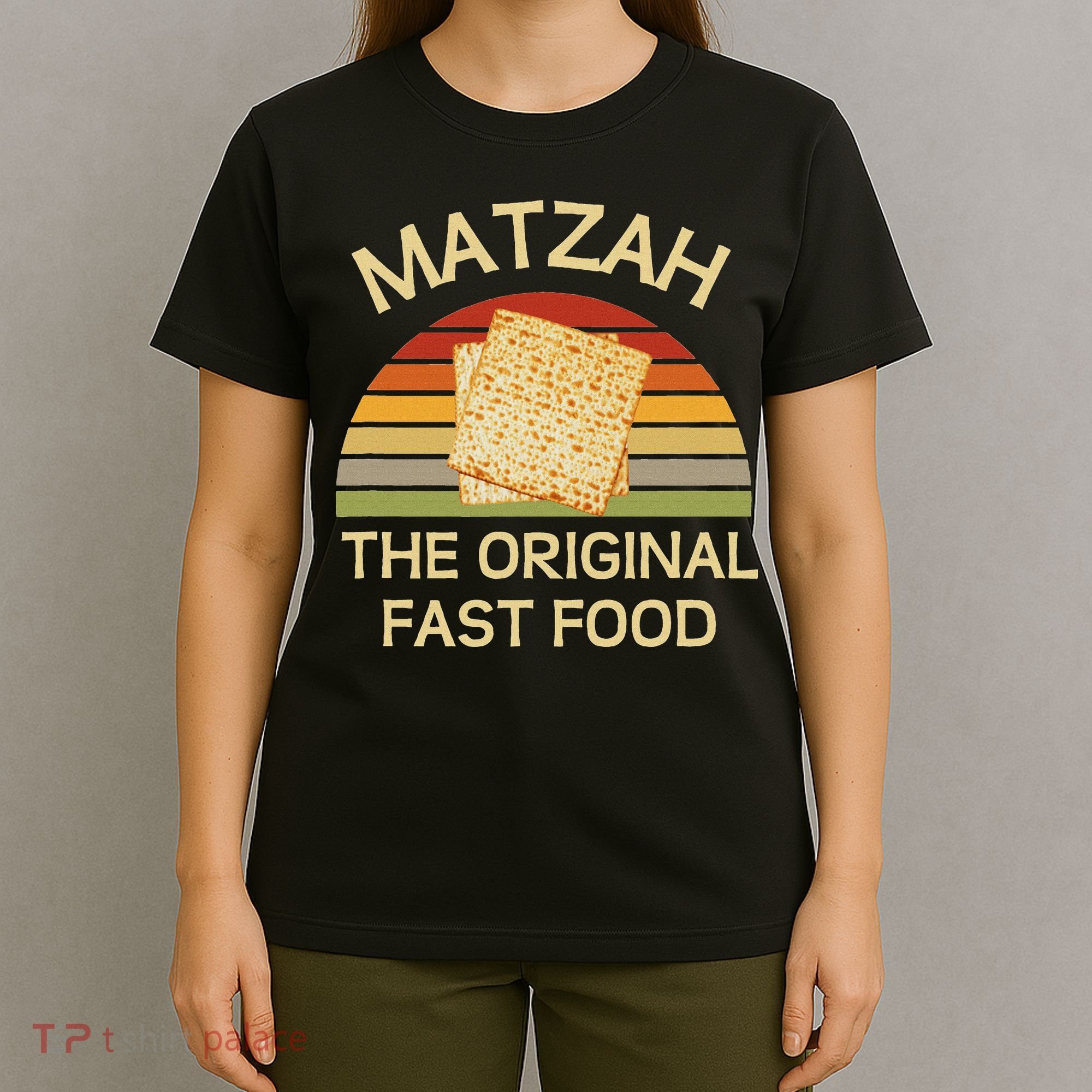 Funny Passover Matzah The Original Fast Food Seder Matzo T-Shirt