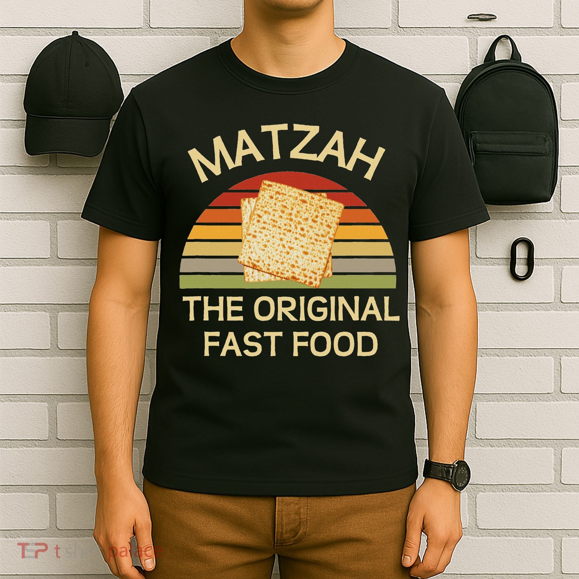 Funny Passover Matzah The Original Fast Food Seder Matzo T-Shirt