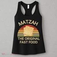 Funny Passover Matzah The Original Fast Food Seder Matzo Women's Tank Top thumb 3