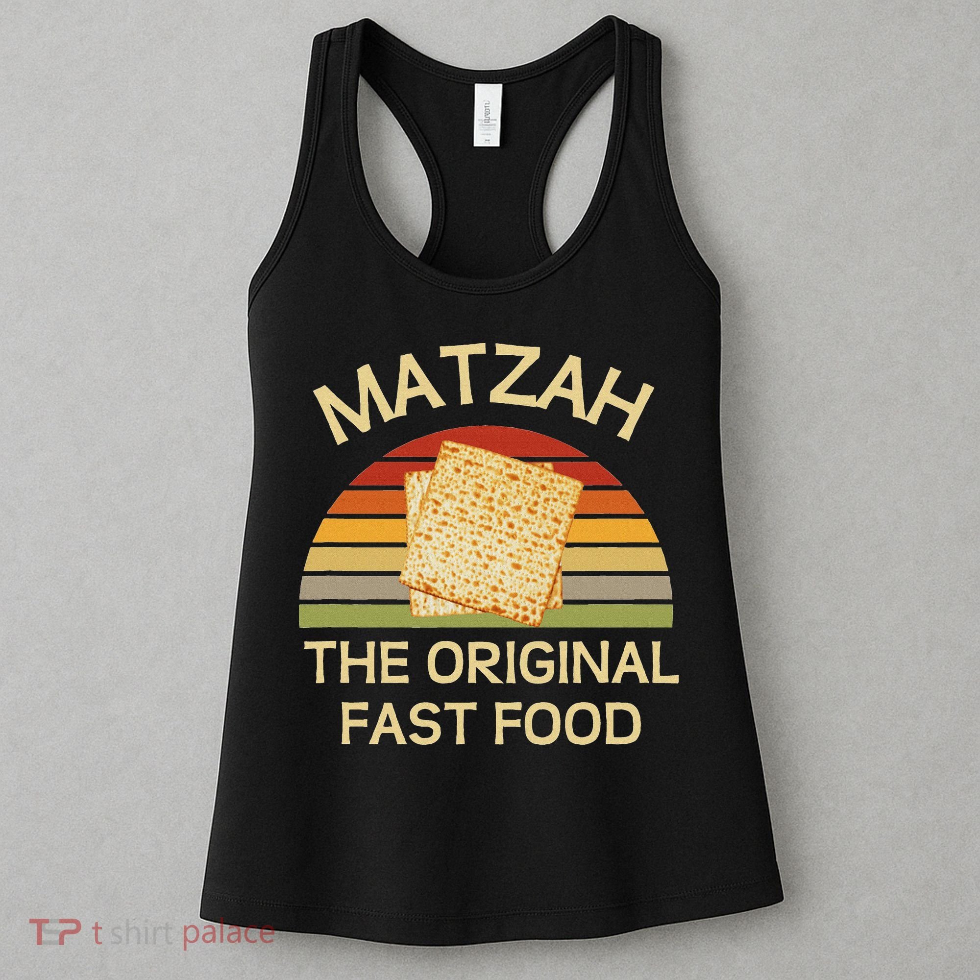 Funny Passover Matzah The Original Fast Food Seder Matzo Women's Tank Top