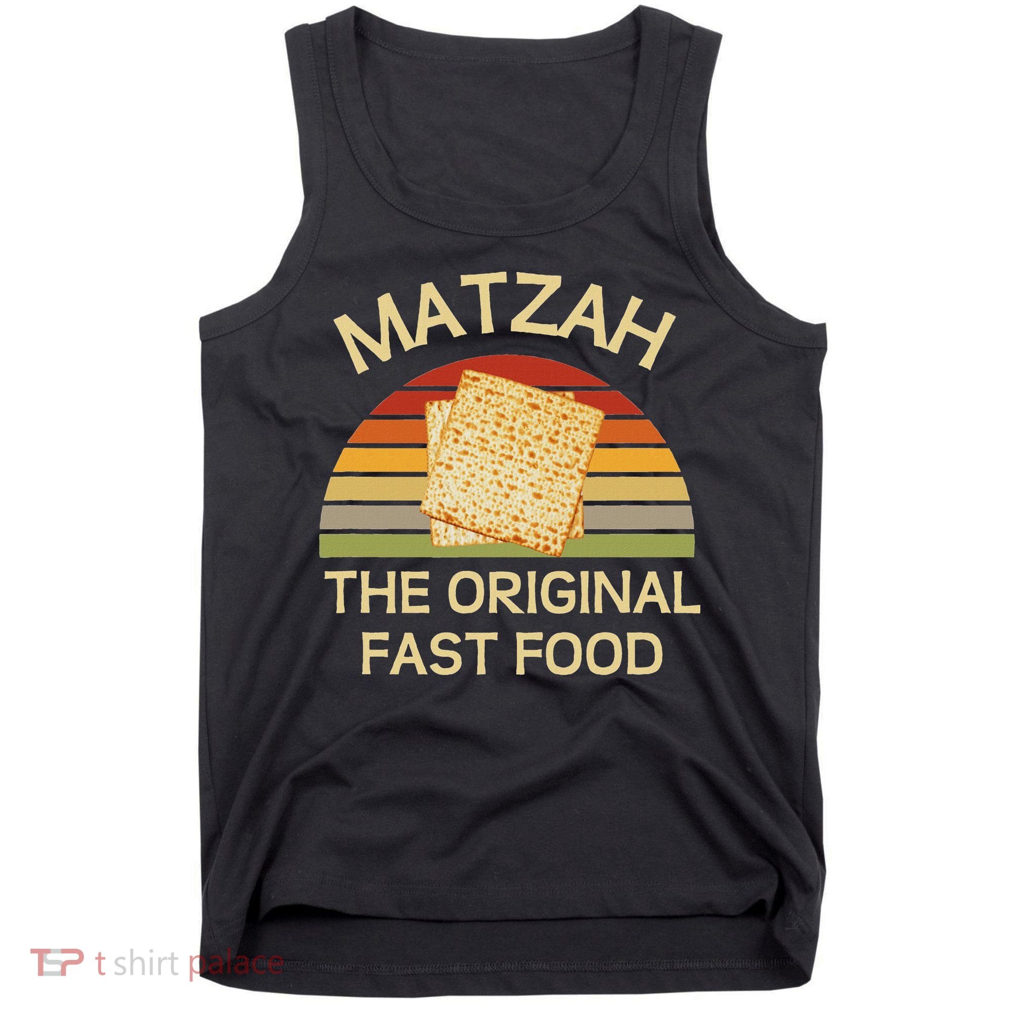 Funny Passover Matzah The Original Fast Food Seder Matzo Tank Top