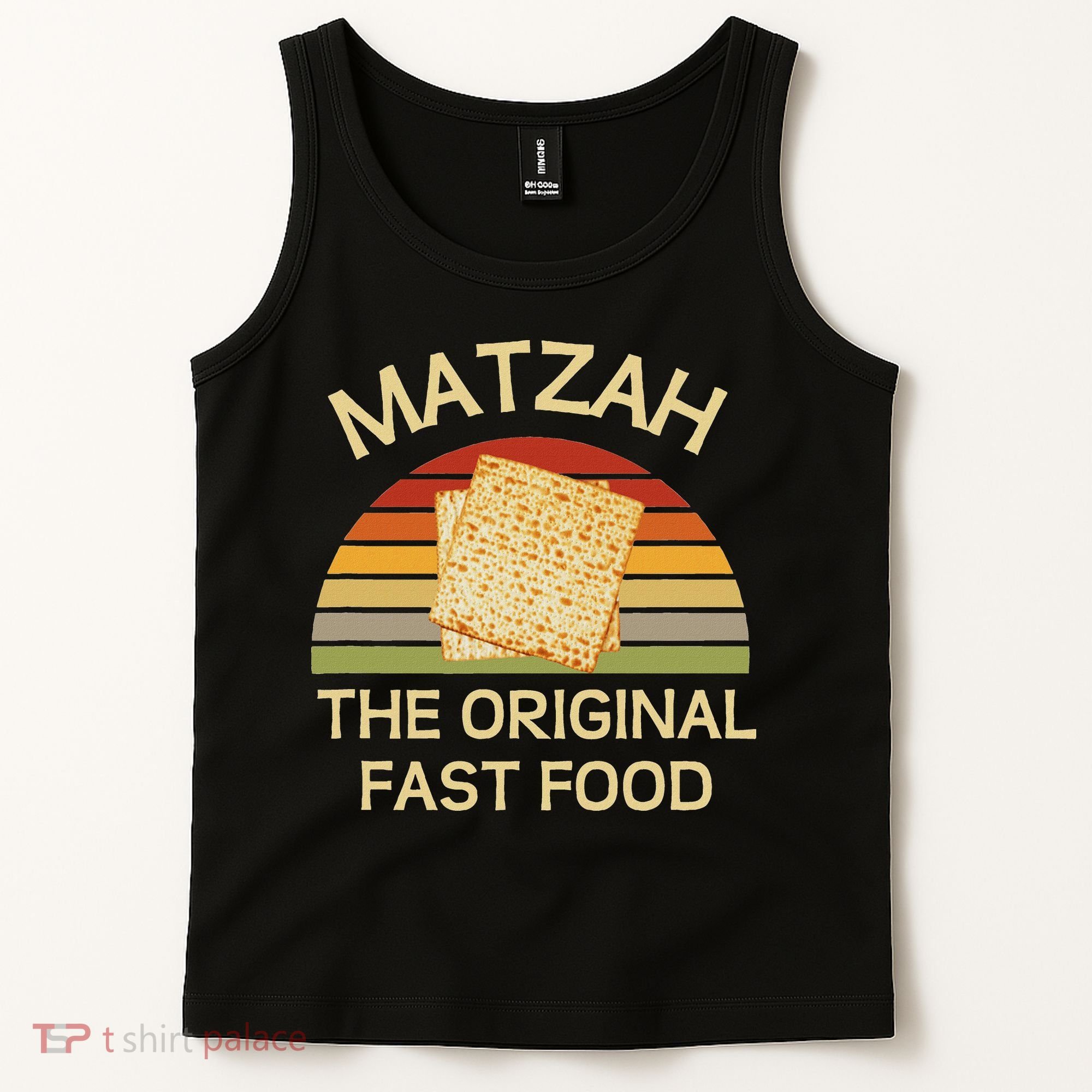 Funny Passover Matzah The Original Fast Food Seder Matzo Tank Top