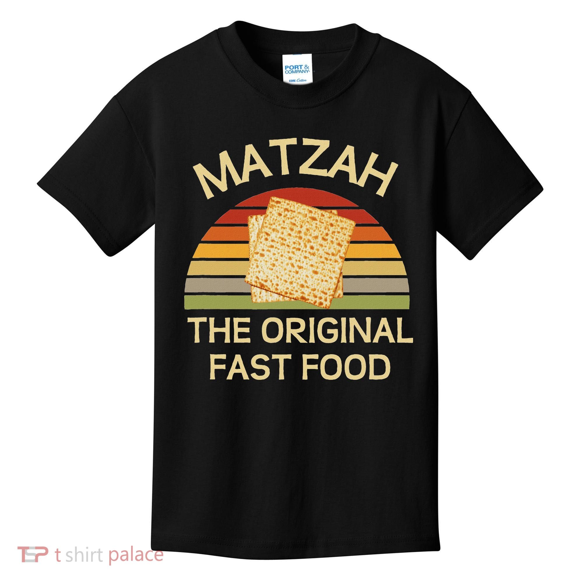 Funny Passover Matzah The Original Fast Food Seder Matzo Kids T-Shirt