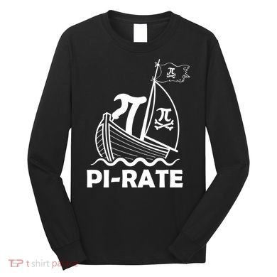 Funny Pi-rate Math Teacher Pi Day Long Sleeve Shirt