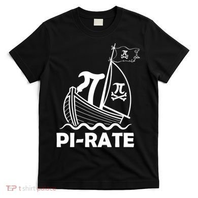 Funny Pi-rate Math Teacher Pi Day T-Shirt
