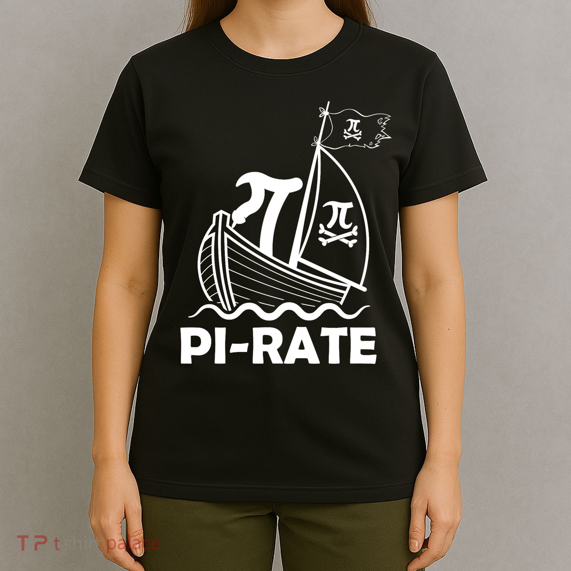 Funny Pi-rate Math Teacher Pi Day T-Shirt