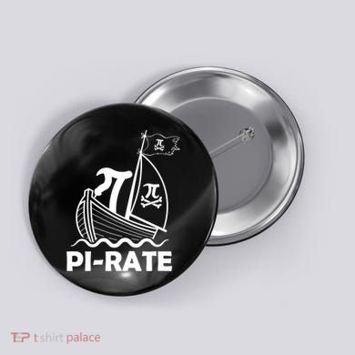 Funny Pi-rate Math Teacher Pi Day Button