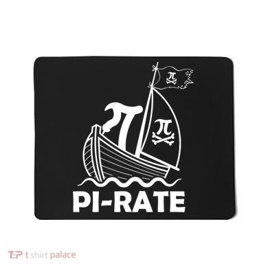 Funny Pi-rate Math Teacher Pi Day Mousepad