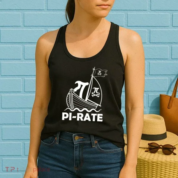 Funny Pi-rate Math Teacher Pi Day Women's Tank Top