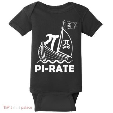 Funny Pi-rate Math Teacher Pi Day Baby Bodysuit