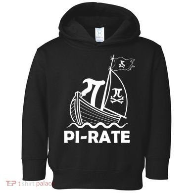 Funny Pi-rate Math Teacher Pi Day Toddler Hoodie