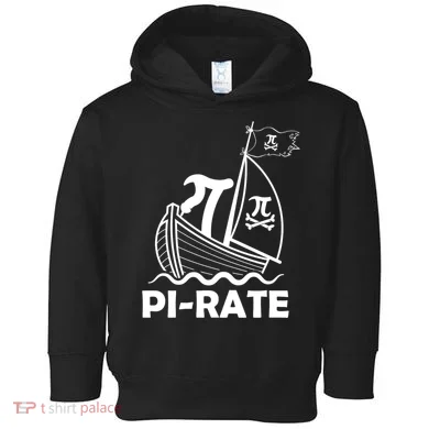 Funny Pi-rate Math Teacher Pi Day Toddler Hoodie