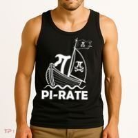 Funny Pi-rate Math Teacher Pi Day Tank Top thumb 3