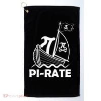 Funny Pi-rate Math Teacher Pi Day Golf Towel thumb 0