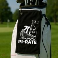 Funny Pi-rate Math Teacher Pi Day Golf Towel thumb 2