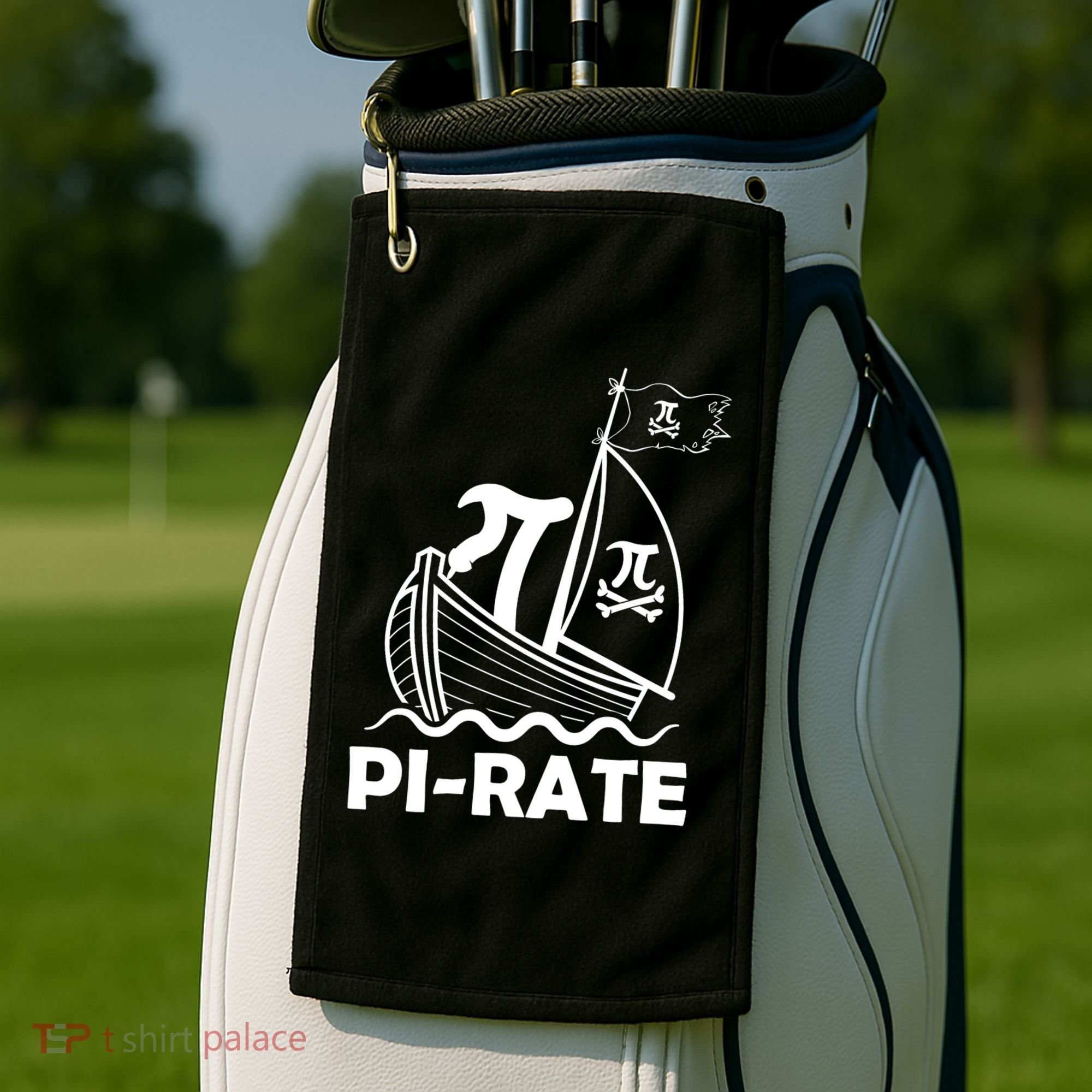 Funny Pi-rate Math Teacher Pi Day Golf Towel
